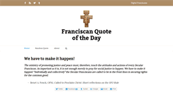 Desktop Screenshot of franciscanqotd.com